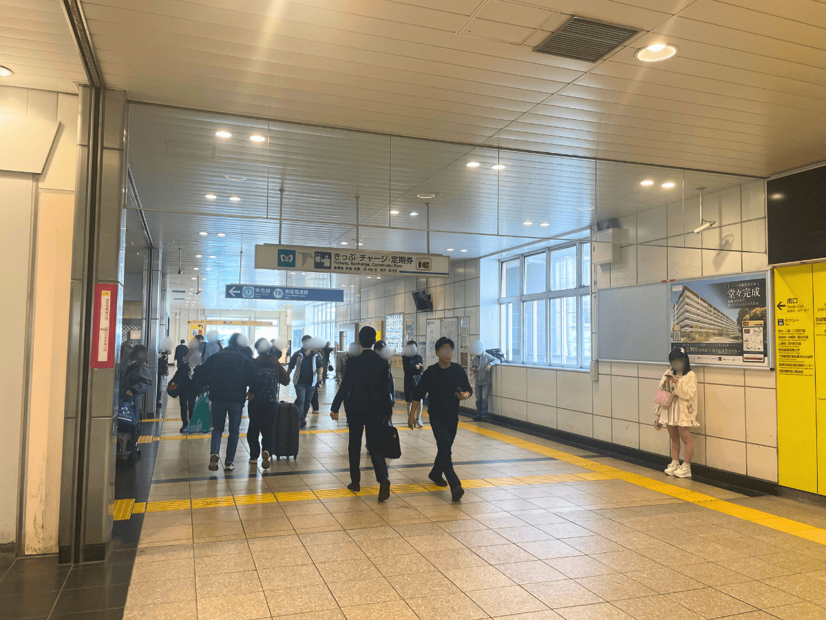 西船橋駅から船橋支店へのアクセス1
