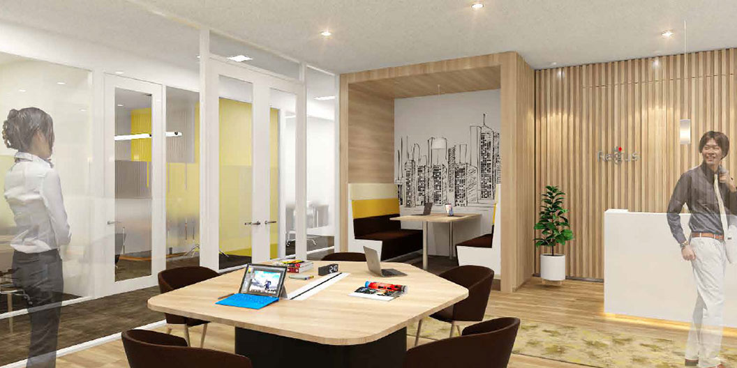 静岡支店の内観